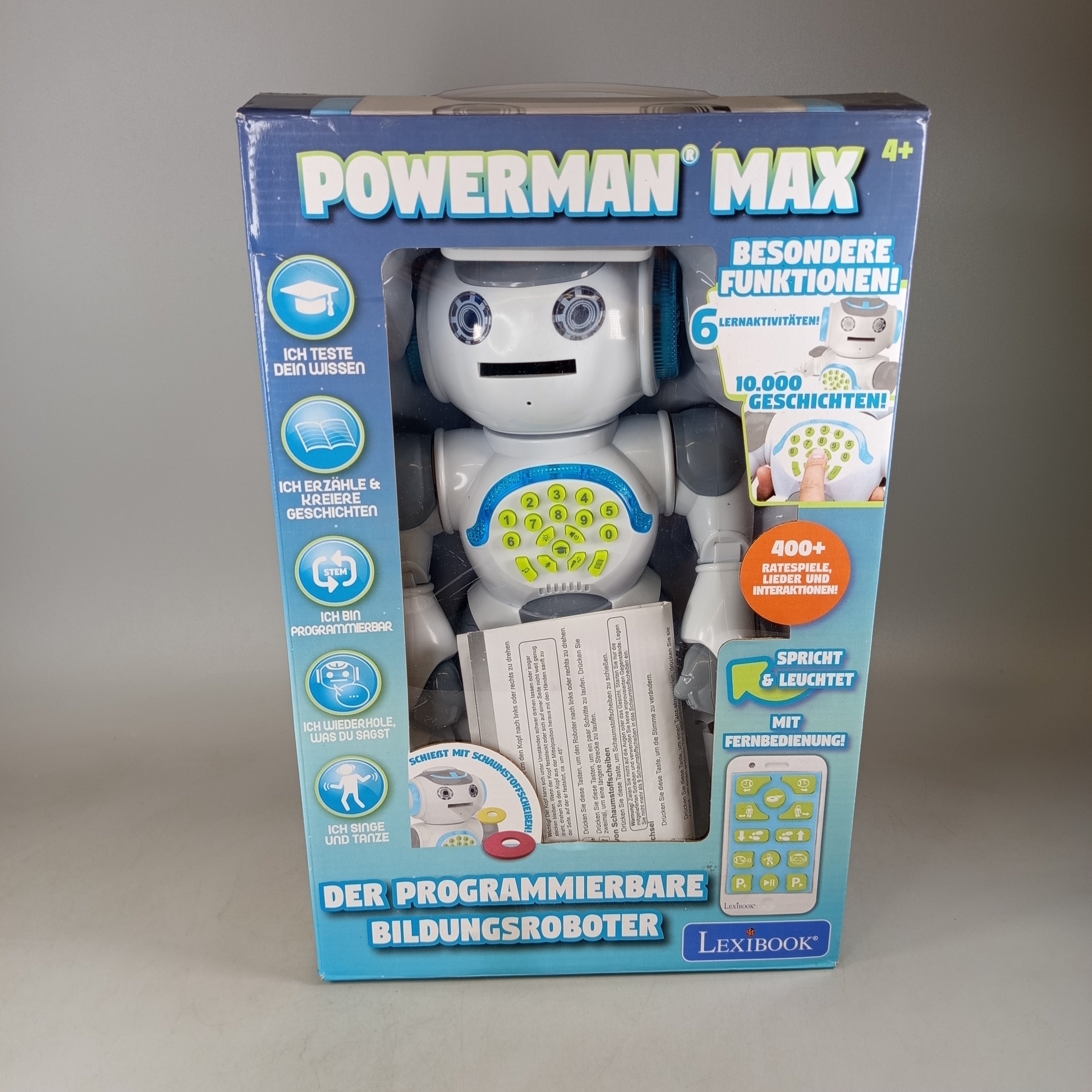 Lexibook Powerman Max ROB80DE Roboter, gebraucht, ab 3 4 5 Jahre | ✅ geprüft